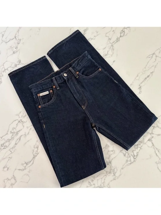 Calvin Klein Dark Wash Bootcut Jeans - Picture 6 of 6